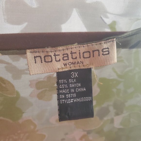 Notations Women's Scarf Top - Picture 4 of 14